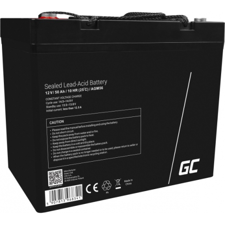 Green Cell AGM - Battery - Lead Acid - 50 Ah - black - 0