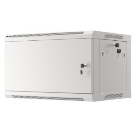 Lanberg WF01-6406-00S - Rack cabinet - wall mountable - grey, RAL 7035 - 6U - 19" - 2