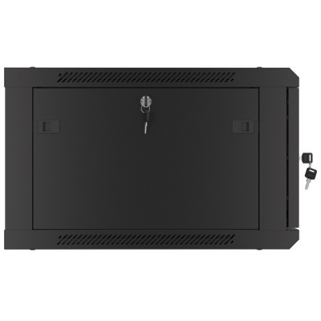 Lanberg WF01-6606-00B - Rack cabinet - wall mountable - black, RAL 9004 - 6U - 19" - 5