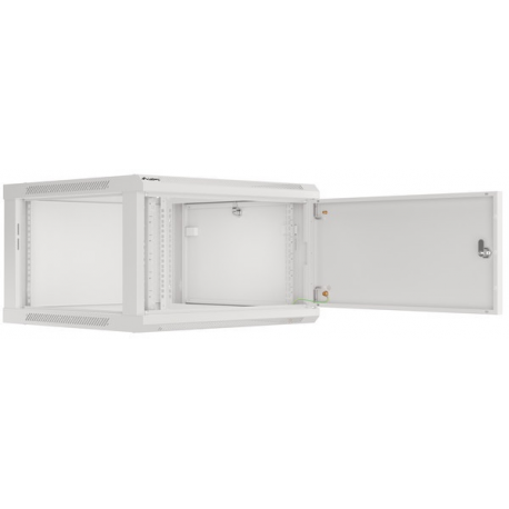 Lanberg WF01-6606-00S - Rack cabinet - wall mountable - grey, RAL 7035 - 6U - 19" - 6