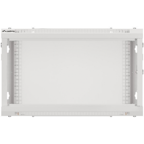 Lanberg WF01-6606-00S - Rack cabinet - wall mountable - grey, RAL 7035 - 6U - 19" - 8