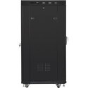 Lanberg - Rack cabinet - with display - black, RAL 9004 - 27U - 19"