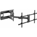 TECHly LED 300 - Mounting kit (wall mount) - for LCD TV  /  curved LCD TV (full-motion adjustable arm) - solid steel - black - screen size: 43"-80"