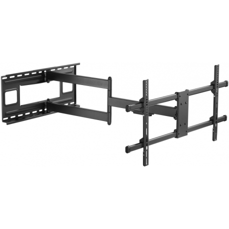 TECHly LED 300 - Mounting kit (wall mount) - for LCD TV  /  curved LCD TV (full-motion adjustable arm) - solid steel - black - screen size: 43"-80" - 2