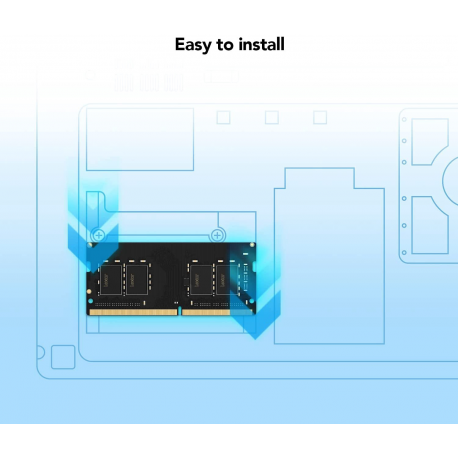 Lexar - DDR4 - module - 8 GB - SO-DIMM 260-pin - 3200 MHz / PC4-25600 - CL19 - 1.2 V - unbuffered - non-ECC - 2