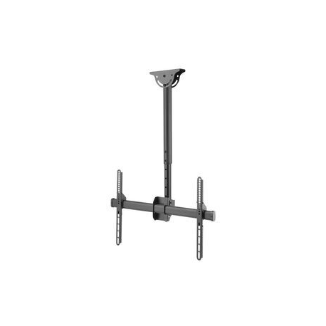 DIGITUS DA-90421 - Mounting kit (ceiling mount, telescopic pole, VESA mount bracket) - for LCD display /  curved LCD display - steel - black - screen size: 37"-70" - 1