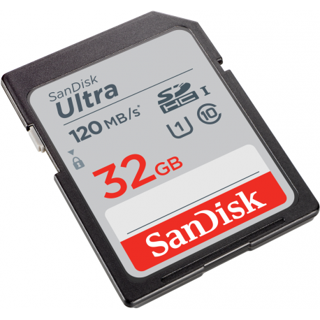 SanDisk Ultra - Flash memory card - 32 GB - UHS-I U1 / Class10 - SDHC UHS-I - 3