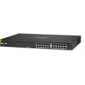 HPE Aruba 6100 24G Class4 PoE 4SFP+ - Switch - L3 - Managed - 24 x 10/100/1000 + 4 x 1 Gigabit / 10 Gigabit SFP+ - side to side airflow - rack-mountable - PoE+ (370 W)