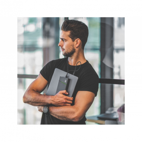 Green Cell PowerStream - USB cable - USB-C (M) to USB-C (M) - USB 2.0 - 30 cm - USB Power Delivery (60W) - black - 5