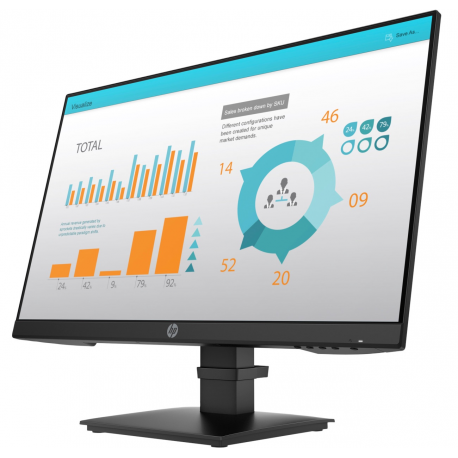 HP P24 G4 - P-Series - LED monitor - 23.8" - 1920 x 1080 Full HD (1080p) @ 60 Hz - IPS - 250 cd / m² - 1000:1 - 5 ms - HDMI, VGA, DisplayPort - black - 2