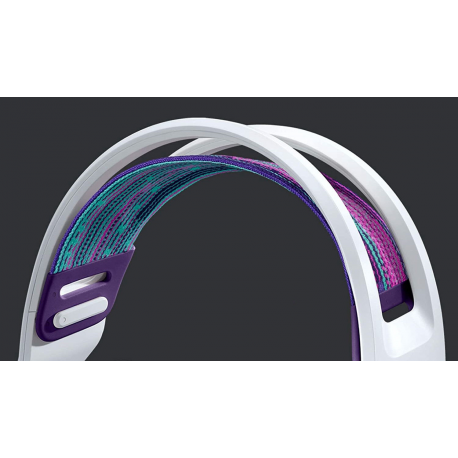 Logitech G G733 LIGHTSPEED Wireless RGB Gaming Headset - Headset - full size - 2.4 GHz - wireless - white - 1