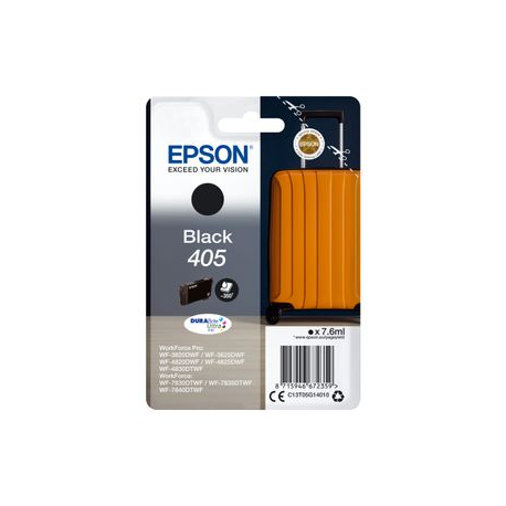 Epson 405 - 7.6 ml - black - original - ink cartridge - for WorkForce WF-7310, 7830, 7835, 7840; WorkForce Pro WF-3820, 3825, 4820, 4825, 4830, 7840 - 2