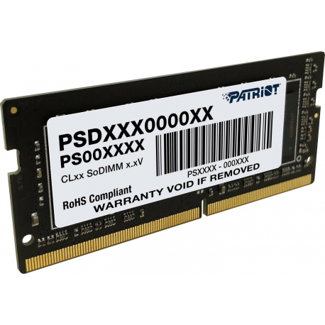 Patriot Signature Line - DDR4 - module - 16 GB - SO-DIMM 260-pin - 3200 MHz / PC4-25600 - CL22 - 1.2 V - unbuffered - non-ECC - 2