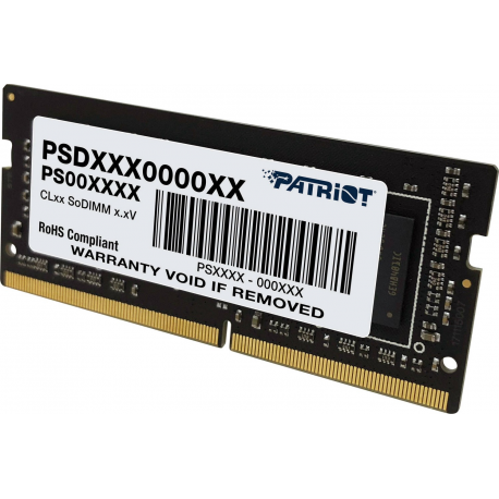 Patriot Signature Line - DDR4 - module - 16 GB - SO-DIMM 260-pin - 3200 MHz / PC4-25600 - CL22 - 1.2 V - unbuffered - non-ECC - 3