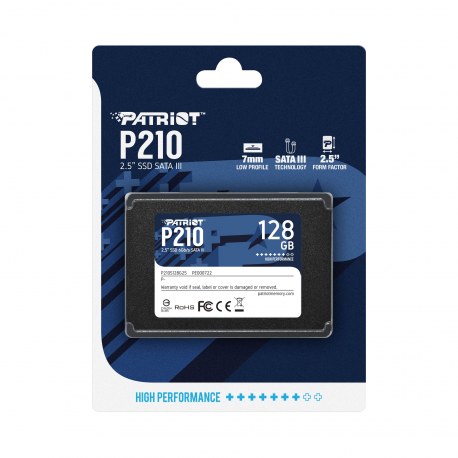 Patriot P210 - SSD - 128 GB - internal - 2.5" - SATA 6Gb / s - 4