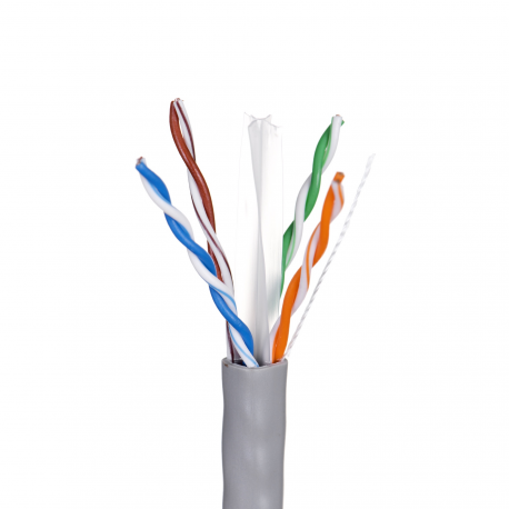Lanberg - Bulk cable - 305 m - UTP - CAT 6 - solid - pantone cool grey 5C - 1