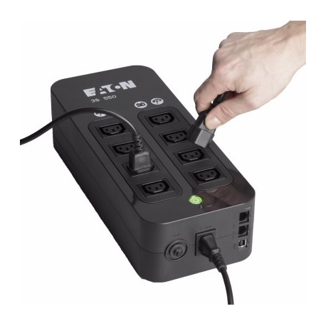 Eaton 3S 550 - UPS - AC 220-240 V - 330 Watt - 550 VA - 1-phase - USB - output connectors: 8 - 2