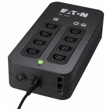 Eaton 3S 700 - UPS - AC 220-240 V - 420 Watt - 700 VA - 1-phase - USB - output connectors: 8 - 3