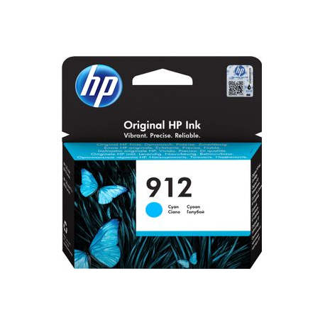 HP 912 - 2.93 ml - cyan - original - ink cartridge - for Officejet 80XX; Officejet Pro 80XX - 1