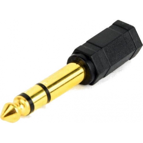 Cablexpert - Audio adaptor - stereo jack male to mini jack female - black - 1