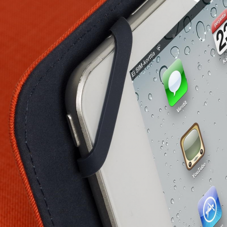 Riva Case Biscayne 3317 Universal - Flip cover for tablet - polyester - orange - 10.1" - 8