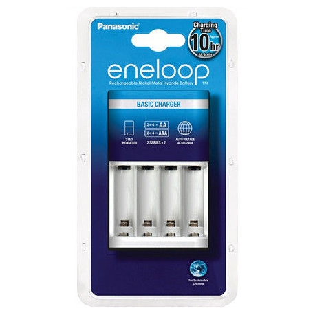 Panasonic BQ-CC51E - 10 hr battery charger - (for 4xAA / AAA) - white - Europe - 2