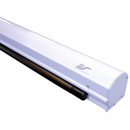Elite Screens Saker Series SK110XHW-E12 - Projection screen - ceiling mountable, wall mountable - motorised - 230 V - 110" (279 cm) - 16:9 - MaxWhite FG - white enamel - 2