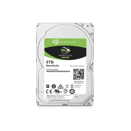 Seagate Guardian BarraCuda ST5000LM000 - Hard drive - 5 TB - internal - 2.5" - SATA 6Gb / s - 5400 rpm - buffer: 128 MB - 5