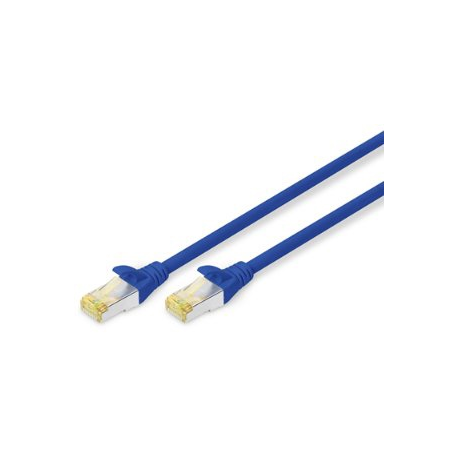 DIGITUS - Patch cable - RJ-45 (M) to RJ-45 (M) - 3 m - SFTP - CAT 6a - booted, halogen-free, snagless - grey - 2