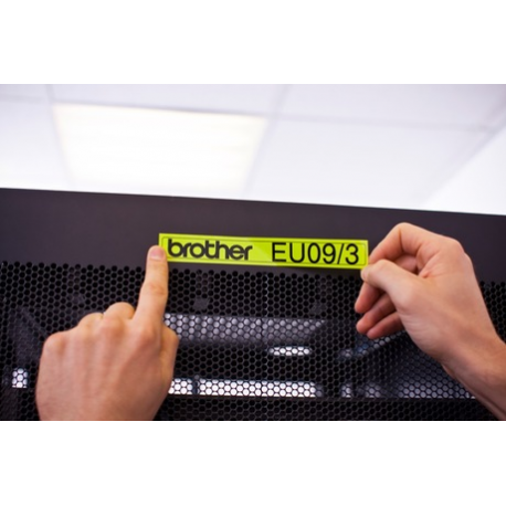 Brother TZeC51 - Black on yellow - Roll (2.4 cm x 5 m) 1 roll(s) fluorescent tape - for P-Touch PT-2470, 2730, 3600, 9700, 9800, D600, D800, E550, H500, P700, P750, P900, P950 - 5