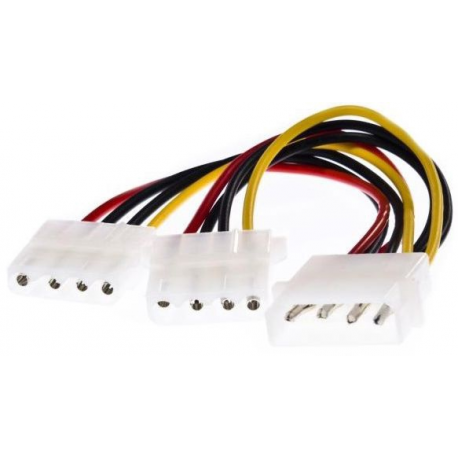 Gembird CC-PSU-1 - Power splitter - 4 PIN internal power (F) to 4 PIN internal power (M) - 13.3 cm - 2