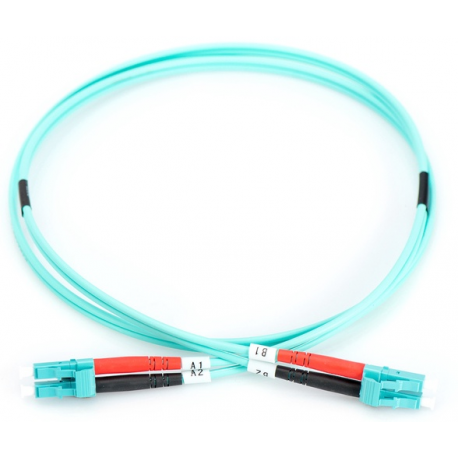 DIGITUS - Patch cable - LC multi-mode (M) to LC multi-mode (M) - 10 m - fibre optic - 50 / 125 micron - OM3 - halogen-free - 1