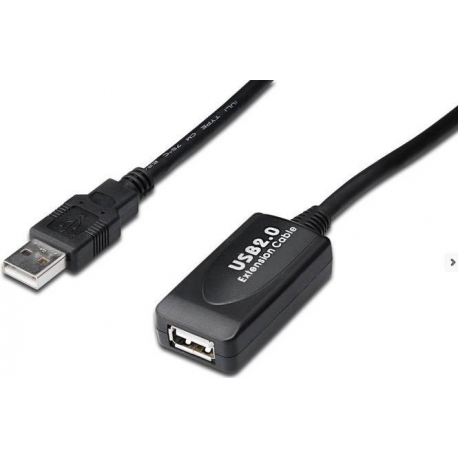 DIGITUS USB 2.0 Repeater Cable DA-73102 - USB extension cable - USB (M) to USB (F) - USB 2.0 - 20 m - active - 5