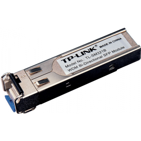 TP-LINK TL-SM321B - SFP (mini-GBIC) transceiver module - GigE - 1000Base-BX - LC / UPC single-mode - up to 10 km - 1310 (TX) / 1550 (RX) nm - 3