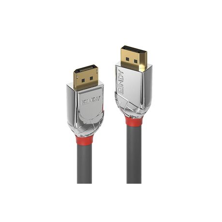 Lindy CROMO - DisplayPort cable - DisplayPort (M) to DisplayPort (M) - DisplayPort 1.2 - 2 m - round, 4K support - grey - 0
