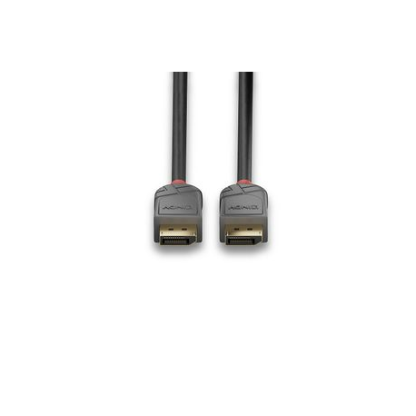 Lindy Anthra Line - DisplayPort cable - DisplayPort (M) to DisplayPort (M) - DisplayPort 1.4 - 3 m - round - black - 2