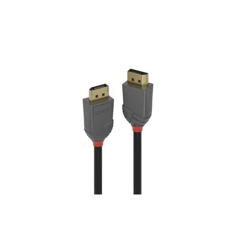 Lindy Anthra Line - DisplayPort cable - DisplayPort (M) to DisplayPort (M) - DisplayPort 1.4 - 5 m - round - black - 0
