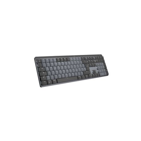 Logitech Master Series MX Mechanical - Keyboard - backlit - wireless - Bluetooth LE - QWERTZ - German - key switch: Linear - graphite - 1