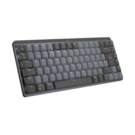 Logitech Master Series MX Mechanical Mini - Keyboard - backlit - wireless - Bluetooth LE - QWERTY - Nordic (Danish / Finnish / Norwegian / Swedish) - key switch: Clicky - graphite - 0