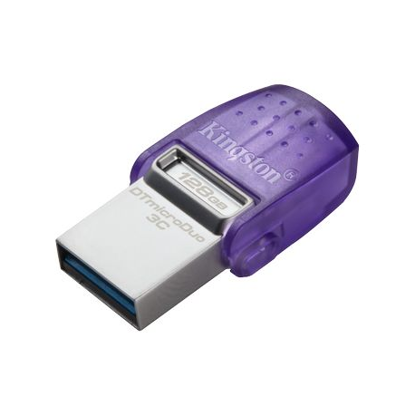 Kingston DataTraveler microDuo 3C - USB flash drive - 128 GB - USB 3.2 Gen 1  /  USB-C - 0