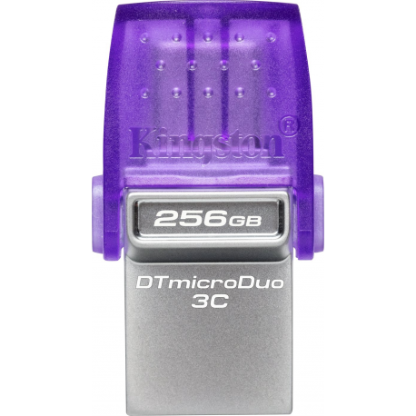 Kingston DataTraveler microDuo 3C - USB flash drive - 256 GB - USB 3.2 Gen 1 / USB-C - 1