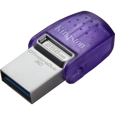 Kingston DataTraveler microDuo 3C - USB flash drive - 256 GB - USB 3.2 Gen 1 / USB-C - 6