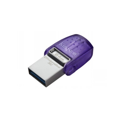 Kingston DataTraveler microDuo 3C - USB flash drive - 64 GB - USB 3.2 Gen 1 / USB-C - 2