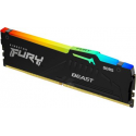 Kingston FURY Beast RGB - DDR5 - module - 16 GB - DIMM 288-pin - 5600 MHz  /  PC5-44800 - CL40 - 1.25 V - unbuffered - on-die ECC