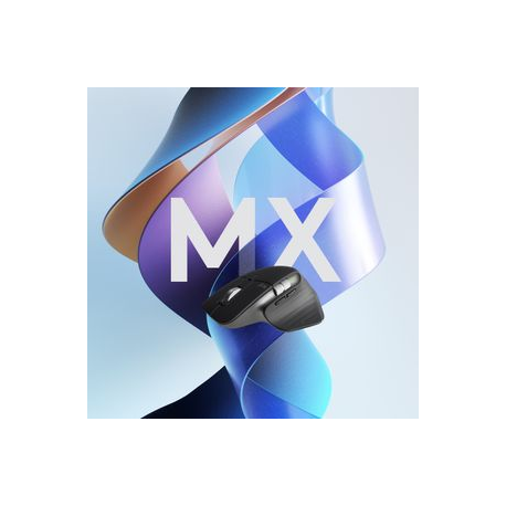 Logitech Master Series MX MASTER 3S - Mouse - ergonomic - optical - 7 buttons - wireless - Bluetooth, 2.4 GHz - Logitech Logi Bolt USB receiver - pale grey - 1