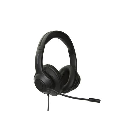 Targus AEH102GL - Headset - on-ear - convertible - wired - USB-A - noise isolating - black - 5