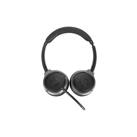 Targus AEH104GL - Headset - on-ear - convertible - Bluetooth - wireless, wired - 3.5 mm jack - noise isolating - black - 6