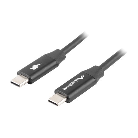 Lanberg - USB cable - USB-C (M) to USB-C (M) - USB 2.0 - 20 V - 3 A - 1.8 m - USB Power Delivery (60W) - black - 1