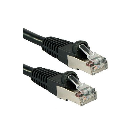 Lindy - Patch cable - RJ-45 (M) to RJ-45 (M) - 1 m - SFTP, PiMF - CAT 6a - halogen-free, molded, snagless - black - 0