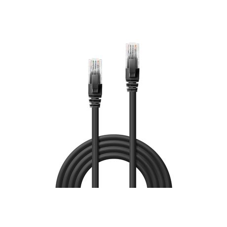 Lindy - Patch cable - RJ-45 (M) to RJ-45 (M) - 1 m - UTP - CAT 6 - molded, snagless - black - 1